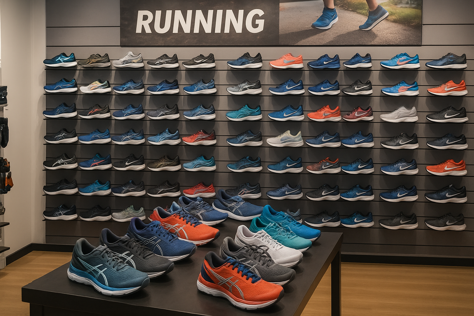 Magasin de chaussures de course à pied pour débutants