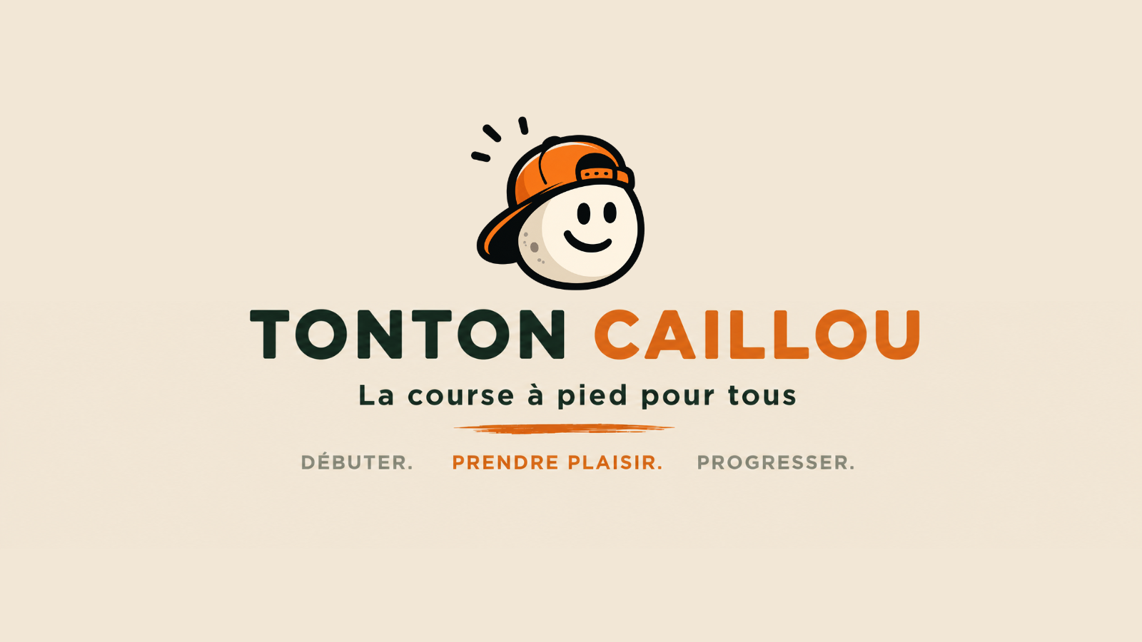 Bannière du blog Tonton Caillou présentant la course à pied sur route et en trail pour débutants, avec un coureur, une coureuse et le logo du site.