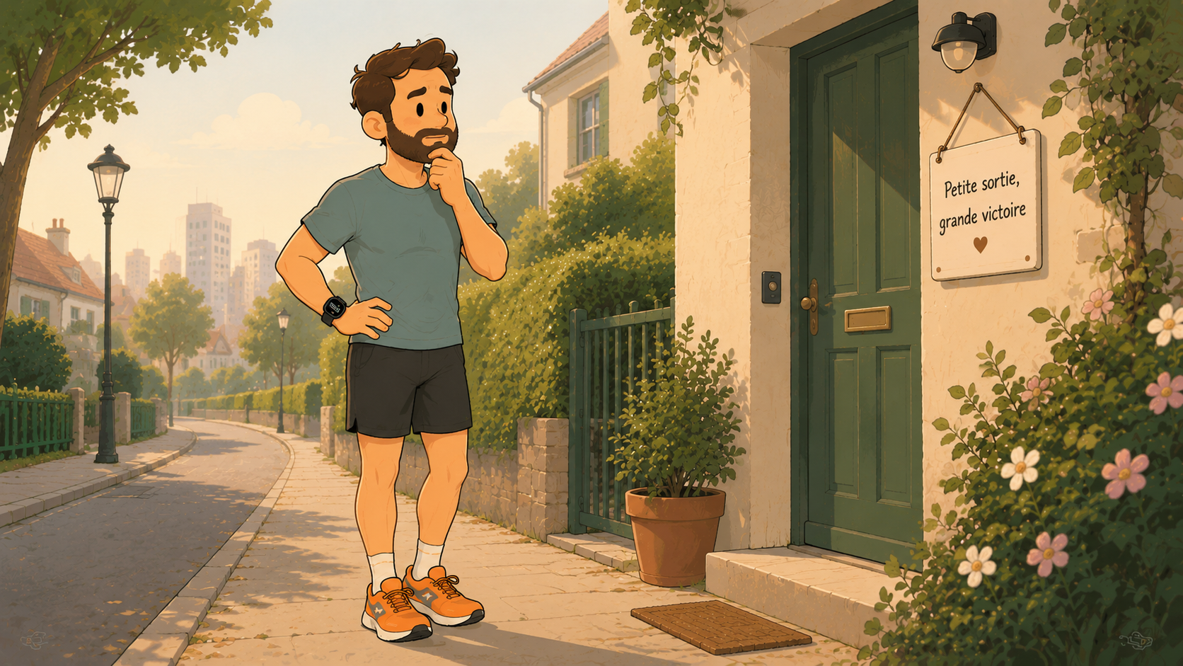 Débutant qui hésite à sortir courir par peur du regard des autres